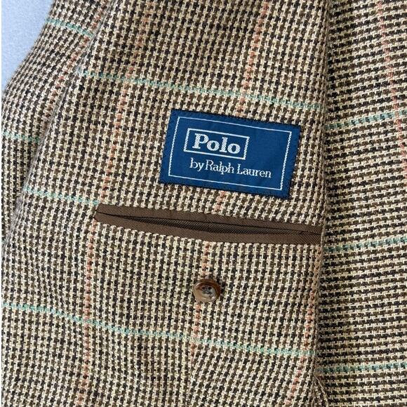 Polo Ralph Lauren Polo Soft Tailored Tick Weave Jacket Brown 40R $998 - Picture 8 of 9